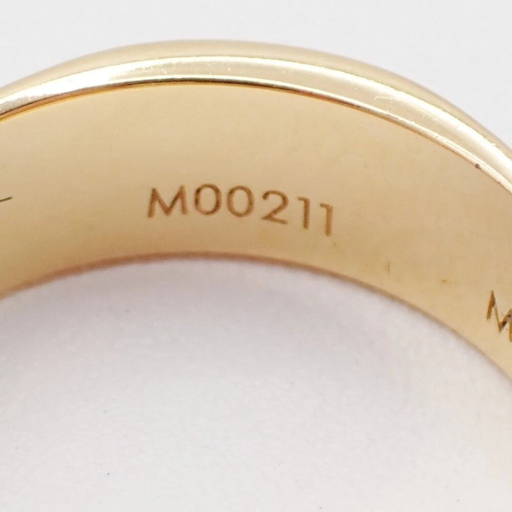 LOUIS VUITTON Nanogram Ring Size M Gold Silver Italy Accessory M00211 67EG247 - Picture 7 of 13